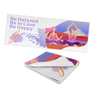 Flow Zen Yoga Towel (Purple)