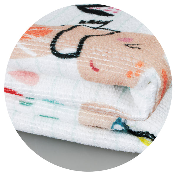 Flow Zen Yoga Towel (White)