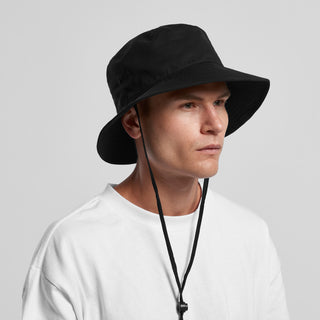 AS Colour Wide Brim Bucket Hat (Black)