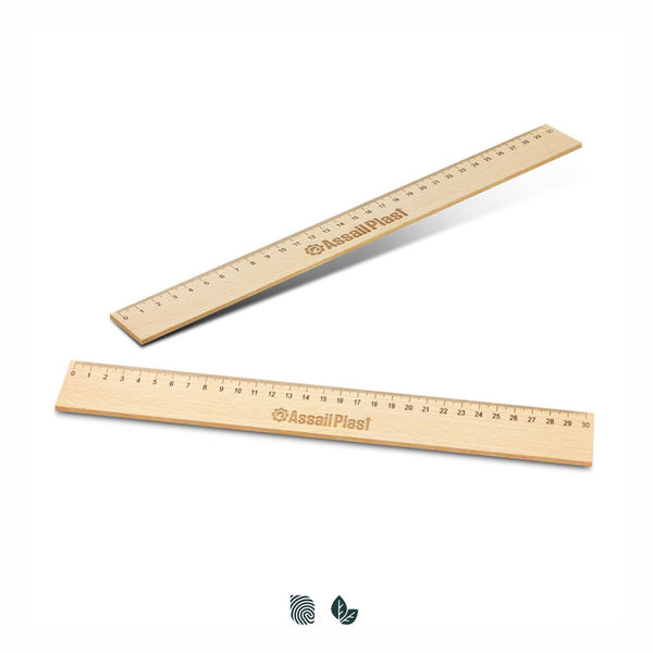 Beechwood 30cm Ruler (Natural)