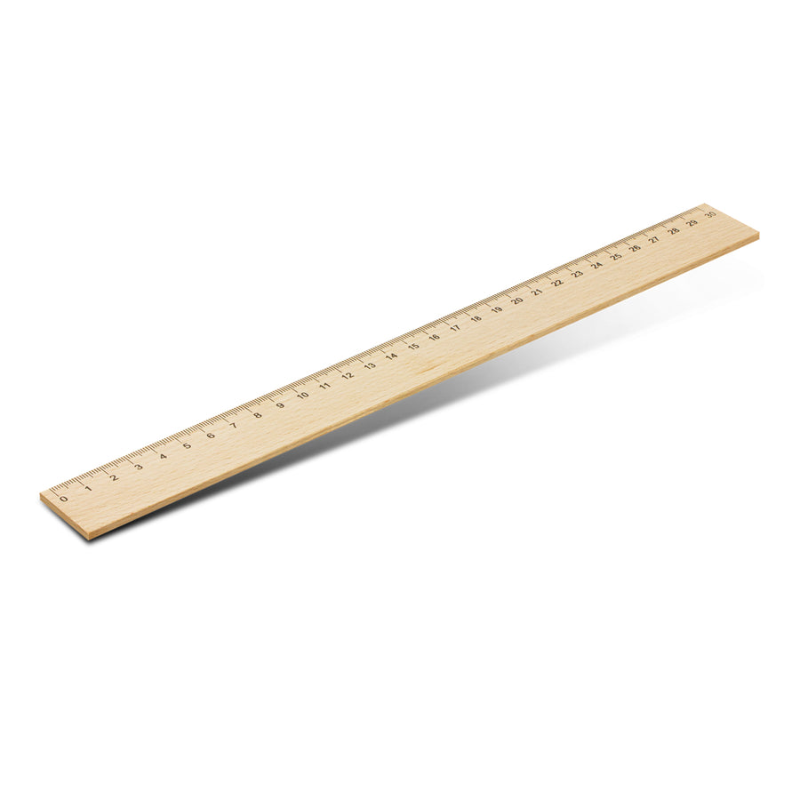 Beechwood 30cm Ruler (Natural)