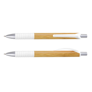 Agogo Trinity Bamboo Pen (White)