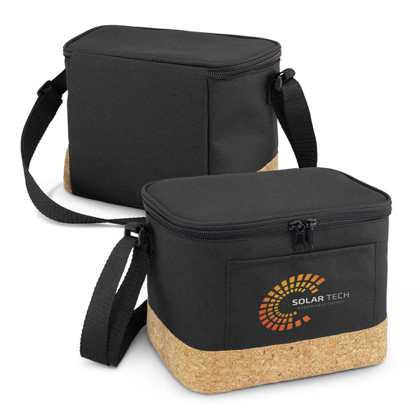 Coast Cooler Bag (Black with Natural Cork)