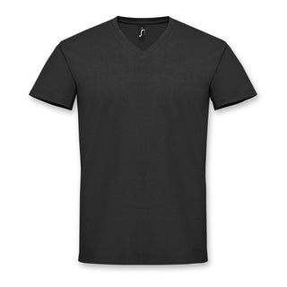 SOLS Imperial Mens V Neck T-Shirt (Deep Black)