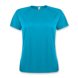 SOLS Sporty Womens T-Shirt (Aqua)