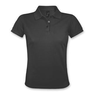 SOLS Prime Women's Polo Shirt (Black)