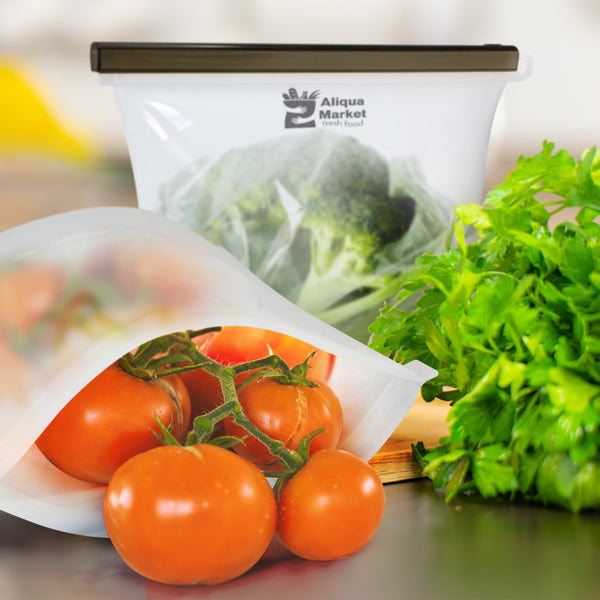 Capsule Silicone Reusable Storage Pouch (Clear)