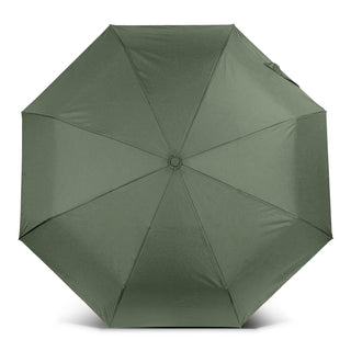 Crest RPET Compact Umbrella (Black) — Olive Top