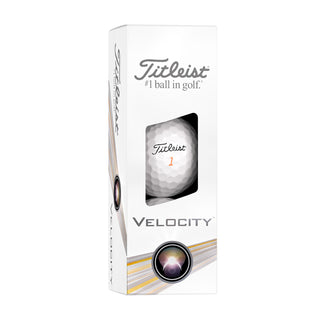 Titleist Velocity Golf Ball (White) — Box