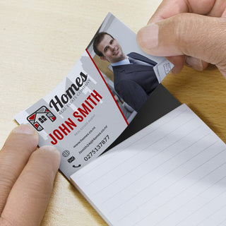 Imprint Magnet Pad - Lined (White) — Example