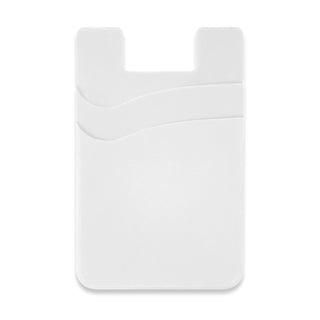 Agogo Dual Silicone Phone Wallet (White)