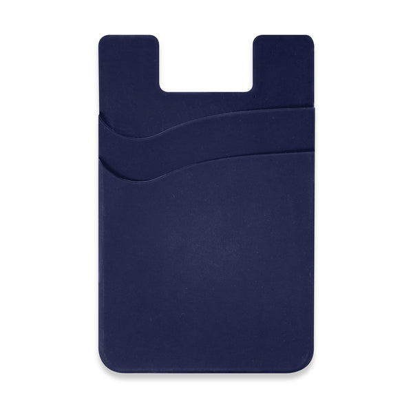 Cipher Dual Silicone Phone Wallet (Navy)