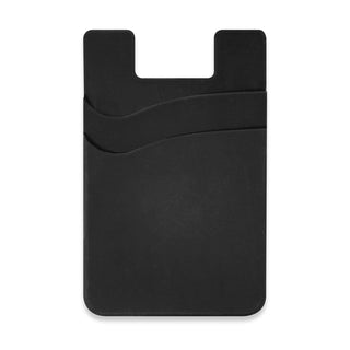 Agogo Dual Silicone Phone Wallet (Black)