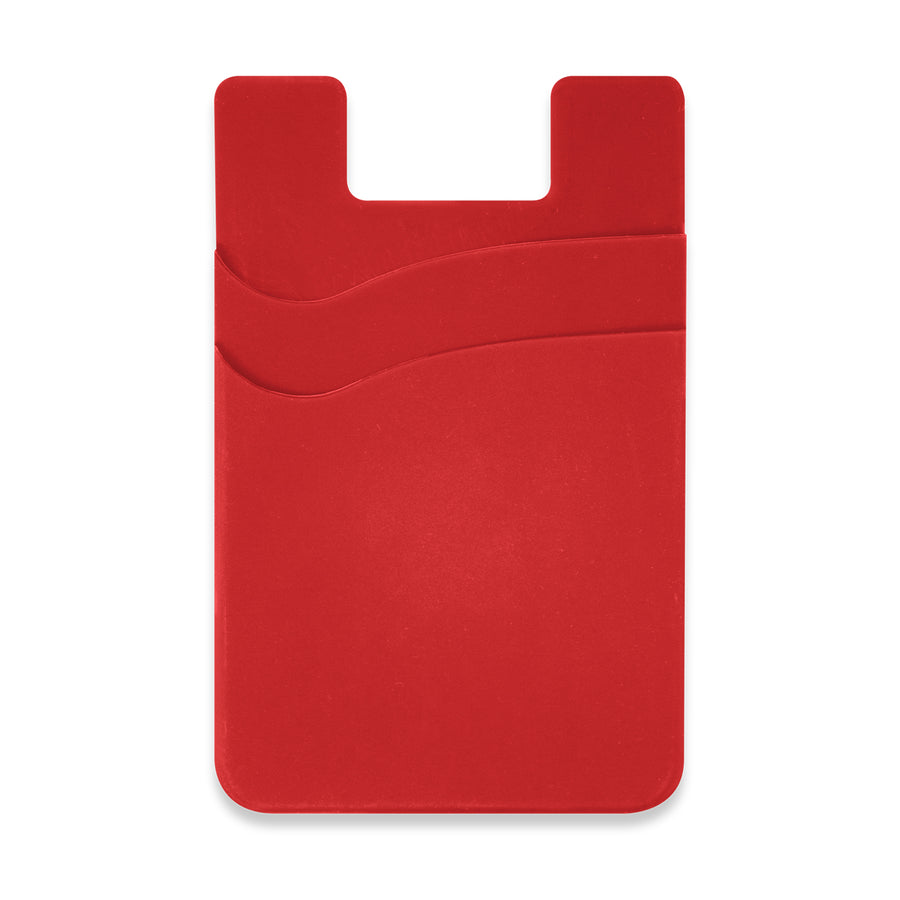 Cipher Dual Silicone Phone Wallet (Red)