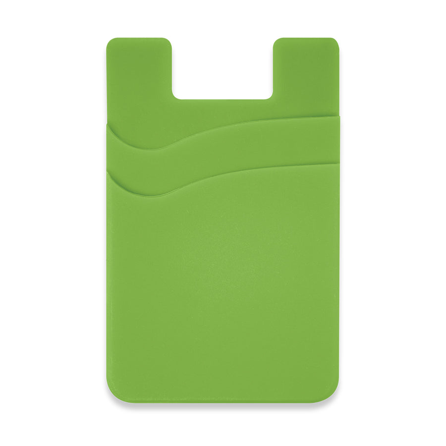 Cipher Dual Silicone Phone Wallet (Bright Green)