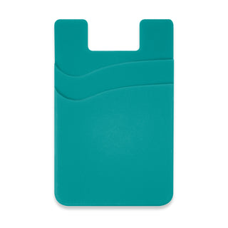 Cipher Dual Silicone Phone Wallet (Bright Green) — Teal