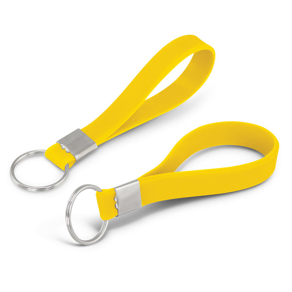 Flex Silicone Key Ring (White)