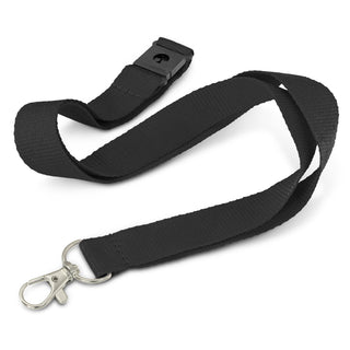 Glow Beacon Logo Lanyard (White) — Black