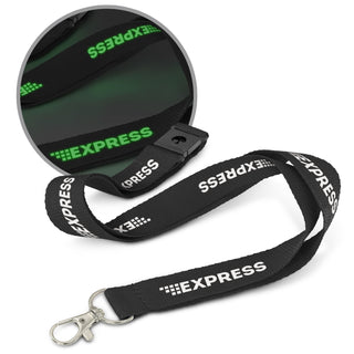 Agogo Glow in the Dark Logo Lanyard (Black)