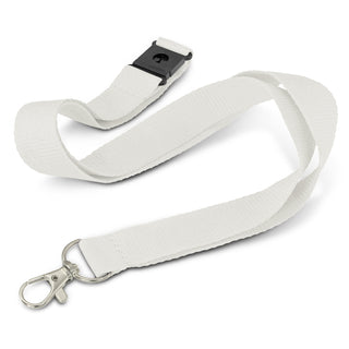 Glow Beacon Logo Lanyard (Grey) — White