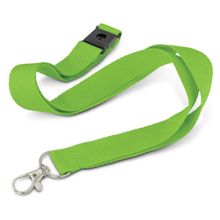 Glow Beacon Logo Lanyard (Dark Green) — Bright Green