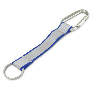 Bright Reflector Key Ring (Teal) — Dark Blue