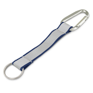 Bright Reflector Key Ring (Light Blue) — Navy