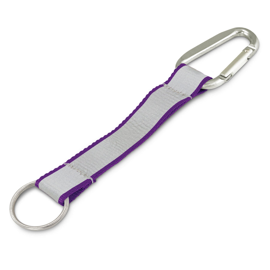Bright Reflector Key Ring (Purple)