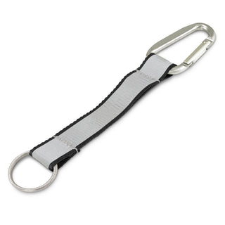Bright Reflector Key Ring (Dark Green) — Black