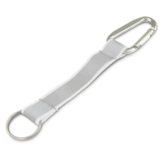 Bright Reflector Key Ring (Light Blue) — White