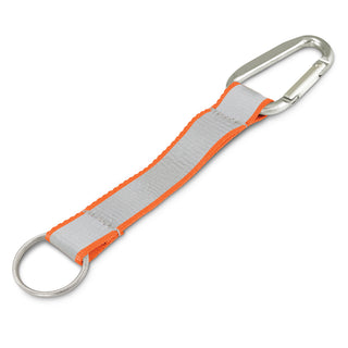 Bright Reflector Key Ring (Bright Green) — Orange