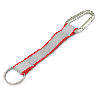 Bright Reflector Key Ring (Dark Blue) — Red
