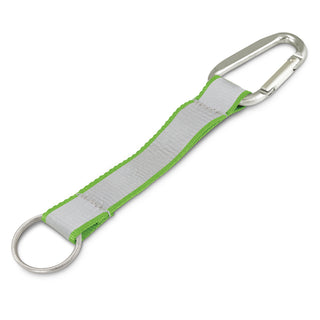 Bright Reflector Key Ring (Red) — Bright Green