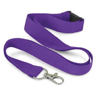 Eco RPET Lanyard (Bright Green) — Purple