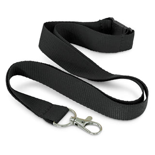 Eco RPET Lanyard (Red) — Black