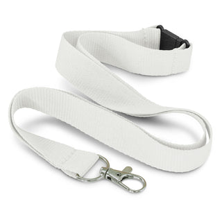 Eco RPET Lanyard (Orange) — White