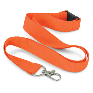 Eco RPET Lanyard (Light Blue) — Orange