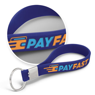 Grip Silicone Key Ring - Debossed (Purple) — Feature