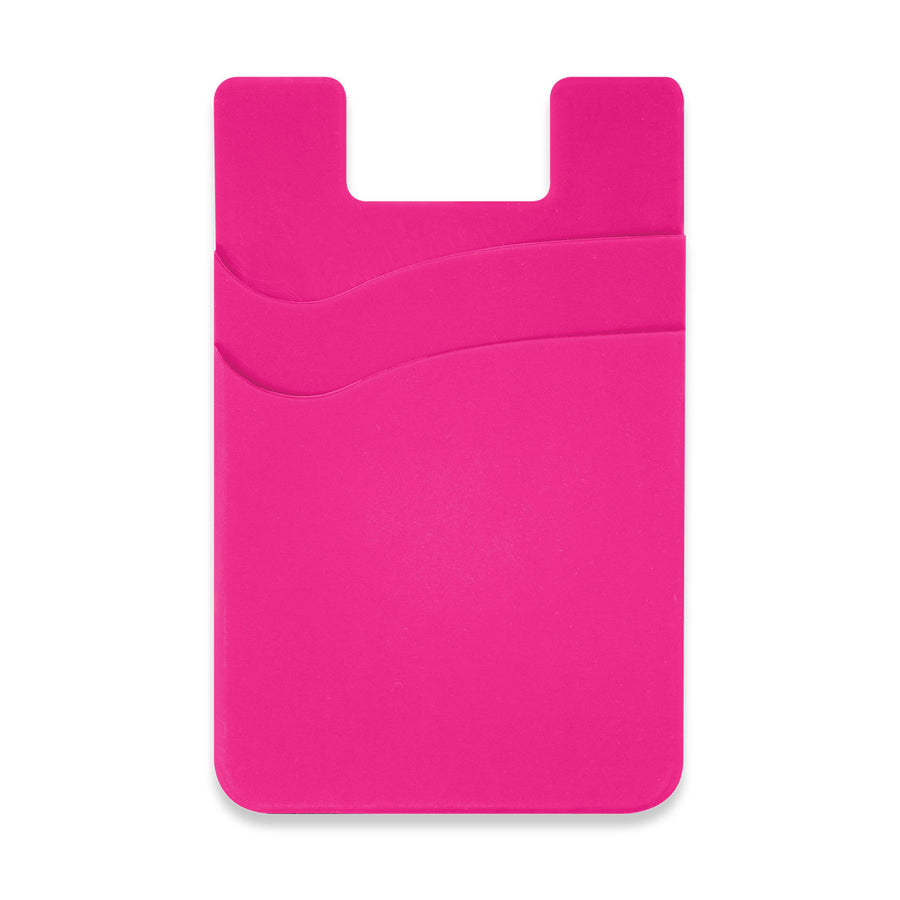 Pixel Dual Silicone Phone Wallet - Full Colour (Pink)