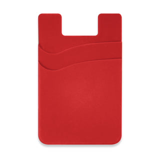 Agogo Dual Silicone Phone Wallet - Full Colour (Red)