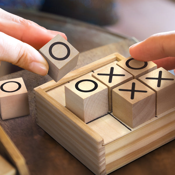 Pine Tic Tac Toe Game (Natural)