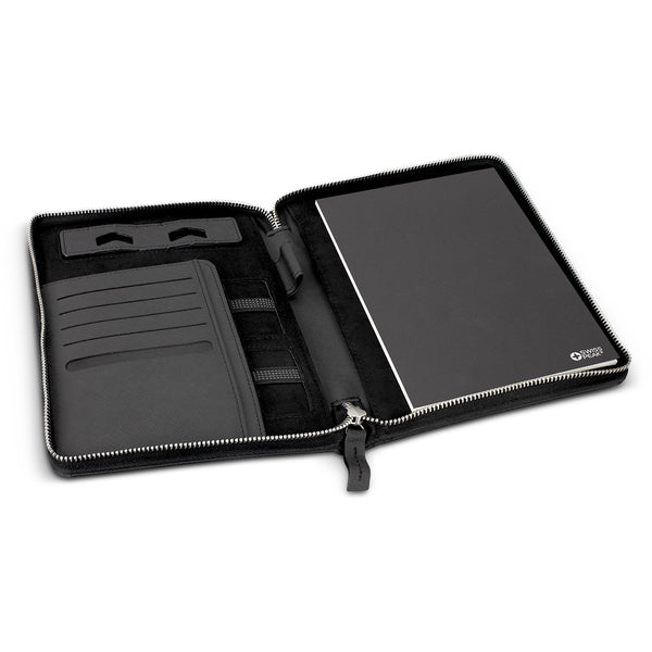 Swiss Peak Heritage A5 Portfolio with Zipper (Black)