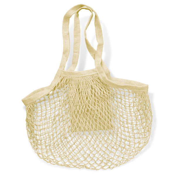 Loom Cotton Mesh Foldaway Tote Bag (Natural)