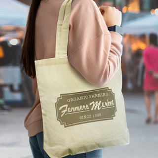 Liberty Cotton Tote Bag (Natural) — Feature