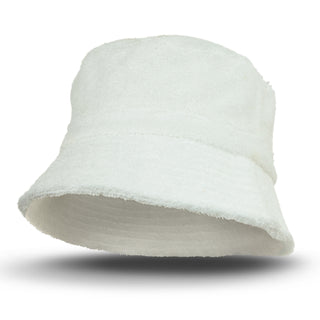 Printwear Bondi Terry Towelling Bucket Hat (White)