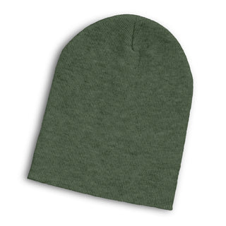 Printwear Heather Slouch Beanie (Olive)