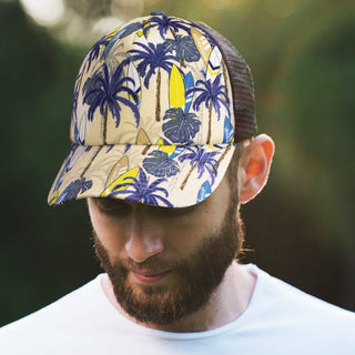 Printwear Cruise Custom Mesh Cap (White)