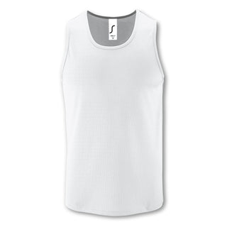 SOLS Sporty Mens Tank Top (White)