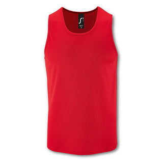 SOLS Sporty Mens Tank Top (Red)