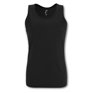 SOLS Sporty Womens Tank Top (Black)